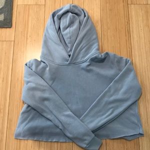 Cropped light blue Brandy Melville sweatshirt